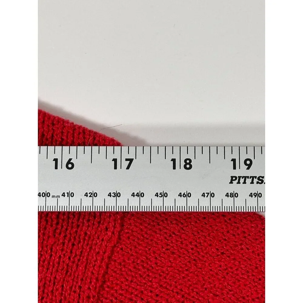 Coldwater‎ Creek Red Bejeweled Cats Kitchy Zip Sweater Jacket Size L - Picture 6 of 16